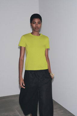 SHORT SLEEVE INTERLOCK T-SHIRT - Zara фото 58