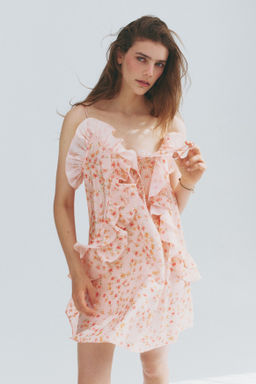 Vestido de tirantes con volantes decorativos - H&m фото 3