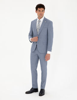 Saks Extra Slim Fit Ekose Tak_m Elbise