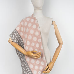 18С230-ШР/у. 80*145 Полотенце Круги-1 цв. 5 рис. 320 розовый