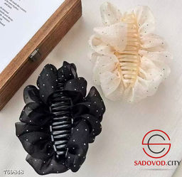 Крабик бант пышный для волос со стразами - Bruno фото 7