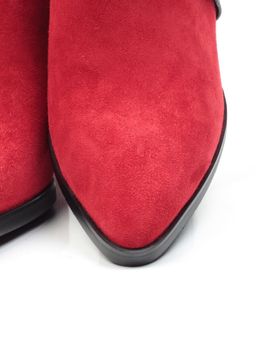 04-A331W-766VB RED Ботинки зимние женские (натуральная замша, натуральный мех) - Фабричный китай фото 14