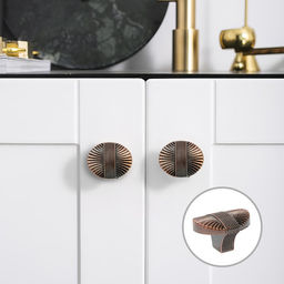 Ручка-кнопка CAPPIO, цинк, d=35 мм, цвет медь