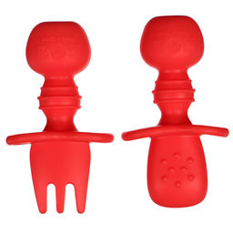 Набор детских столовых приборов, вилка, ложка, цвет красный - Simaland фото 2