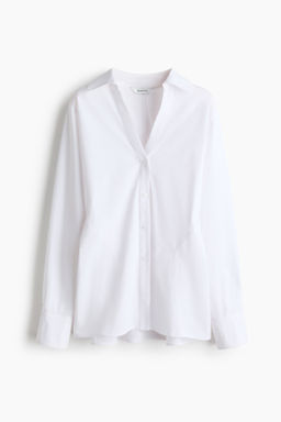 Camisa entallada en algod?n