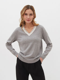 Conso/KJL 220707 - light grey Джемпер Женский