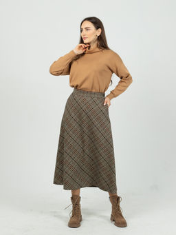 юбка А-силуэта в составе шерсть - Трика фото 3