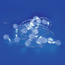 ULD-S1900-020/STB/2AA WHITE IP20 BEADS MINI Гирлянда светодиодная на батарейках 2AA (не в/к), Бусины мини, 1,9м. 20 светодиодов. Белый свет. Провод прозрачный. TM Uniel