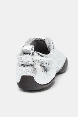 METALLIC-EFFECT TRAINERS - Zara фото 5