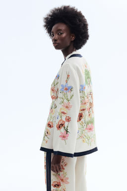 Camisa resort estampada de lyocell - H&m фото 3