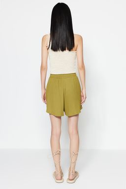 TRENDYOLMILLA Siyah Rahat Kesim Normal Bel Burumcuk/Dokulu Orme Sort TWOSS22SR0212  фото 14