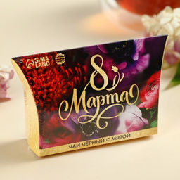 Чай подарочный чёрный 8 Марта, вкус: мята, 20 г - Фабрика счастья фото 6