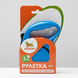Рулетка эргономичная, 3 м, до 11,5 кг, синяя - Пижон фото 5