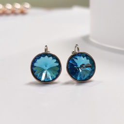 Серьги с кристаллами Swarovski