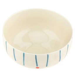 "Карусель" Салатник фарфоровый 450мл, д12,4см, h7см, с деколью, кремовый (Китай)