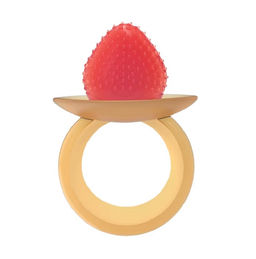 Angel dreams. SKT2001-2 Прорезыватель силиконовый "Клубничка" (коричневый)