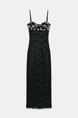 LACE EMBROIDERED DRESS - Zara фото 6
