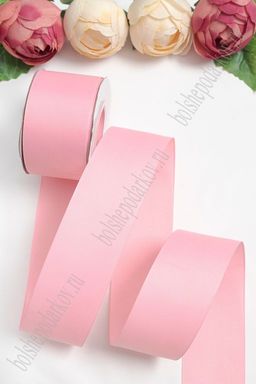 Лента репсовая 5 см*20 ярд "1 сорт" (SF-1350) розовый №253