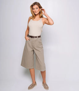 Джинсовые шорты #КТ5035, бежево-серый