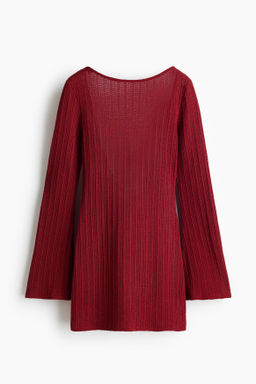 Vestido playero con escote barco