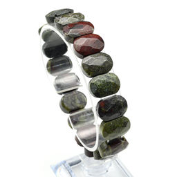 Браслет граненый 14*7мм из нефрита байкальского - Радуга камня фото 18