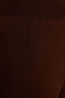 Kahverengi Genis Kal?p Cizgili Triko Alt-Ust Tak?m TWOAW24AU00020 - Trendyolmilla фото 5