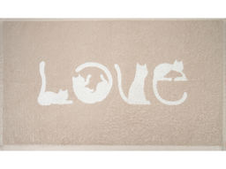 Полотенце махровое 6с104.511ж2 Love-кот(лен3) 67х40см