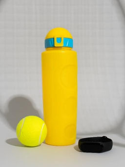 Бутылка "Life" с трубочкой, yellow (700 ml)