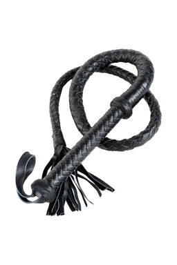 Кнут Плеть TOYFA Theatre кожаный, cерый, 1,75 м  фото 2