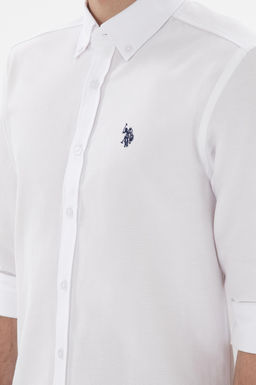 Erkek Beyaz Uzun Kollu Basic G_mlek Sepette S_rpriz _ndirim - U.s. polo assn фото 7
