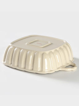 Форма для выпечки из жаропрочной керамики Доляна «Массимо», 33×25.5×7.5 см см, цвет бежевый