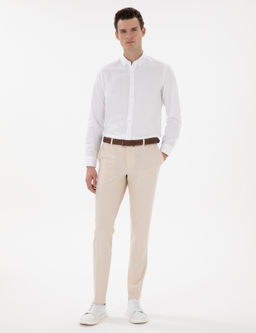 Beyaz Regular Fit Uzun Kollu G_mlek - Pierre cardin фото 4