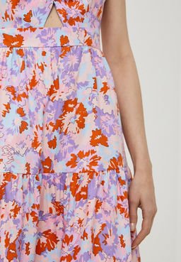 Ярусное платье с ярким принтом - Incity фото 13