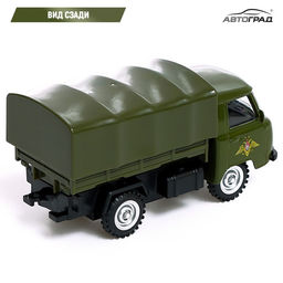 Машина металлическая УАЗ 452. Армия, инерция, 1:43 - АвтоГрад фото 4