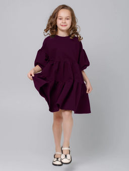 Платье КРИСТИ школа,цвет Бордовый,состав 78%х/б,16%пэ,6% лайкра