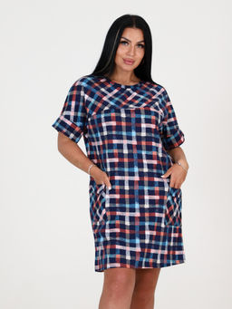 Т-24 ТУНИКА ЖЕНСКАЯ (Клетка) - А-дина фото 2