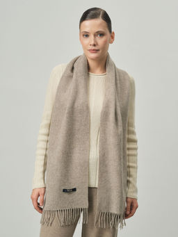 Шарф из шерсти 12042 какао