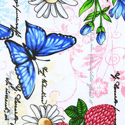 Батерфляй Скатерть-дорожка на стол набивная 50х148см, 234г/м2, хлопок 100%, Домашняя мода (Россия)  фото 3