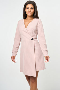 Офисное платье в полоску - Fly фото 16