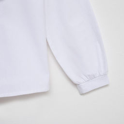 Блузка для девочки MINAKU: Cotton collection, белая, рост 122 см