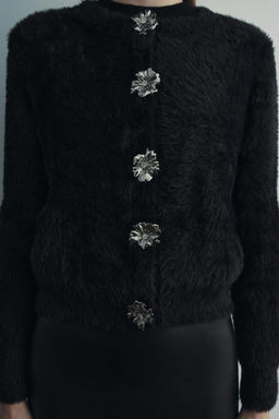 FUZZY KNIT CARDIGAN - Zara фото 3