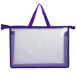 Папка с ручками А4, 335 х 235 х 55 мм, пластиковая, ручки-тесьма, Calligrata Котик  фото 3