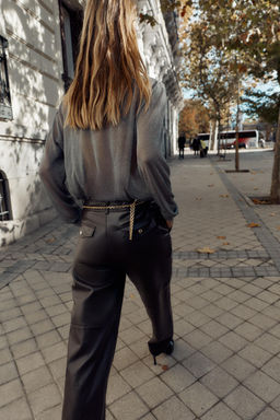 OVERSIZED METALLIC THREAD KNIT JUMPER - Zara фото 5