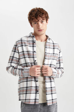 Рубашка Lumberjack с длинным рукавом в клетку обычного кроя - Defacto фото 4