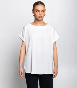 Блуза #ОКТ035001-1, молочный