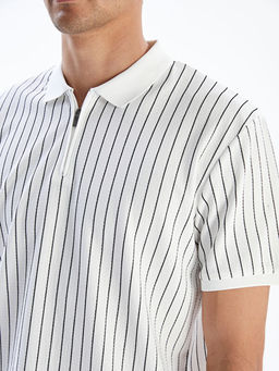 Polo Yaka Desenli Erkek Ti??rt