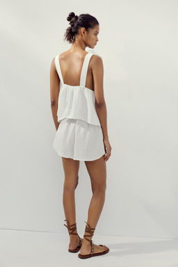 MINI SHORTS WITH DRAWSTRING - Zara фото 4