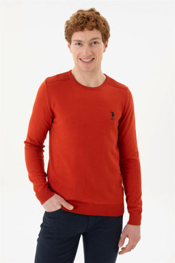 Мужской базовый свитер с плиткой