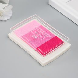 Цена за 2 шт. Штемпельная подушка 4 цвета "Розовая палитра" 7,8х5,5х1,8 см