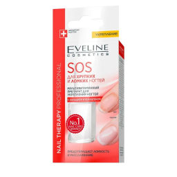 Eveline Препарат мультивитаминный для лечения хрупких и ломких ногтей Eveline Nail Therapy SOS, с кальцием, 12мл  фото 3